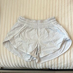 White Lululemon Tracker Shorts